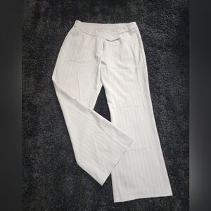 Vintage Junior's Odds N' Evens Cream Pinstripe Dress Pants -Size 11